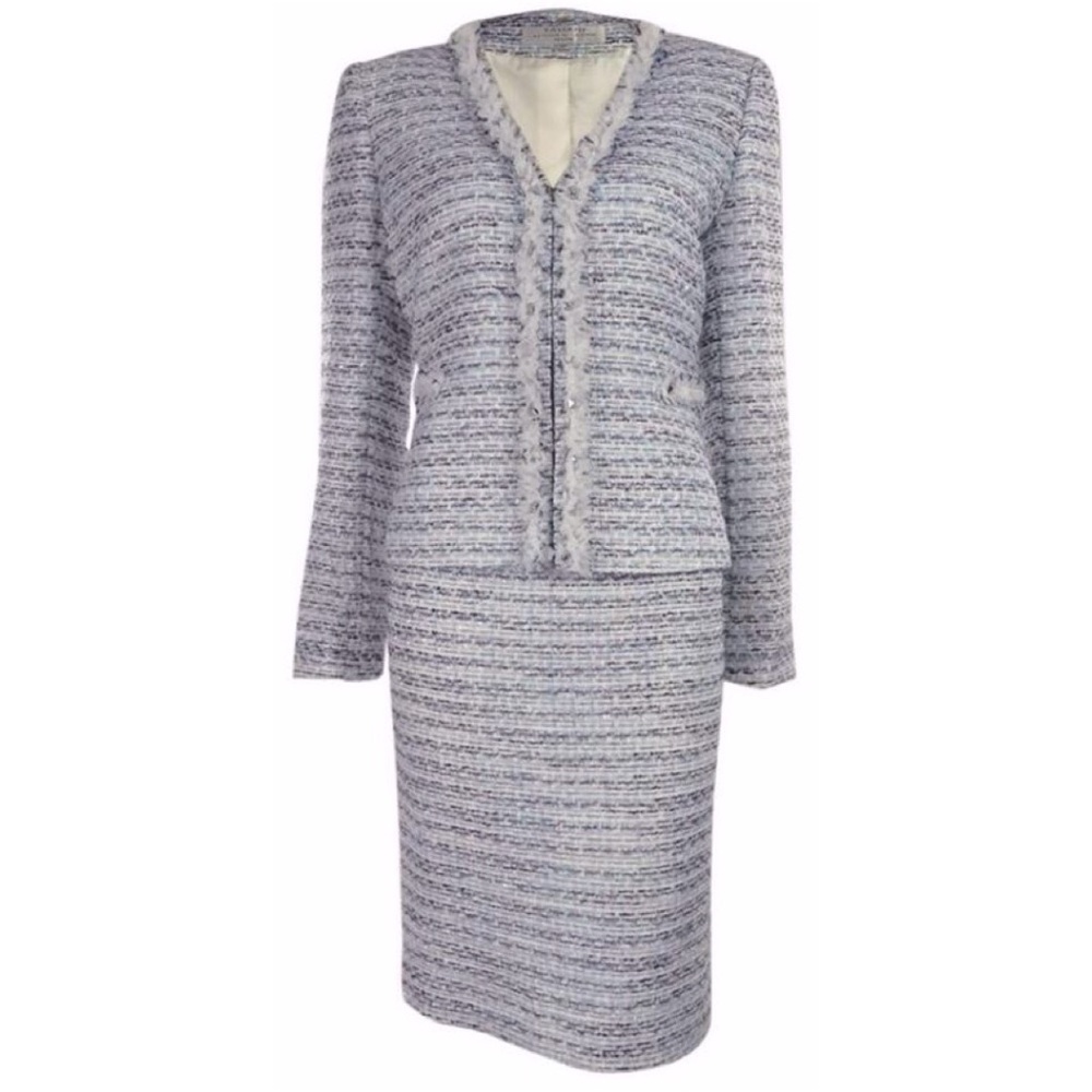 Tahari 2pc Boucle Suit